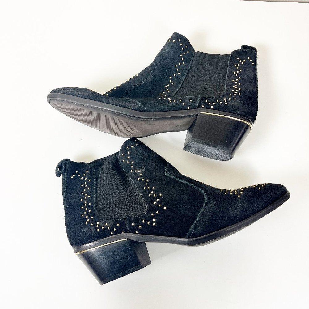 2/$30 Mr Cat Studded Suede Ankle Boots 39